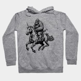 Bigfoot Unicorn shirt Hoodie